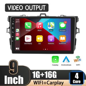 10.1Inch Android Car GPS Navigation Video för Corolla 2007-2013 Support Stereo Audio Radio Bluetooth