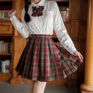 Kläder sätter japansk skola jk enhetlig långärmad seifuku för flicka hög midja veckad kjol anime cosplay student skolgirl full setclot