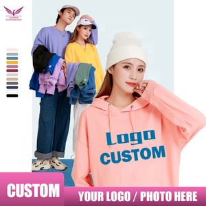 Sweter Pria Kustom Hoodie Wanita DIY Sweatshirt Grup Perusahaan Kustom Pakaian Hoody Kasual Sekolah Customization 220613