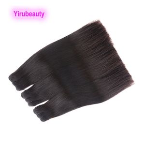 Brazilian Human Hair Extensions 3 Bundles Double Drawn Silky Straight First-class goods Peruvian Double Wefts 10-22inch Natural Color