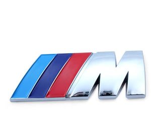 Auto Sticker Car Badge Emblem för M Badge Power Sport Hood Boot Bakre 3D