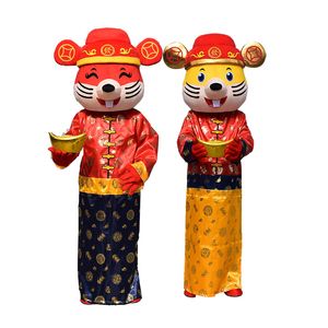 High Quality Mouse Mascot Happy New Year Mouse Mascot Costumes Cartoon Halloween Christmas Unisex Apparel