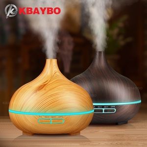 300ml Air Humidifier Essential Oil Diffuser Aroma Lamp therapy Electric Mist Maker for HomeWood Y200111