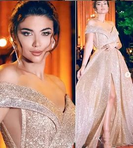 Sexy Sparkly Cheap 2022 Arabic Evening Dresses Sweetheart A-line Sequined Prom Dresses Elegant Formal Party Bridesmaid Pageant Gowns