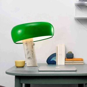 Mushroon bordslampa marmor barn studie ledd skrivbord ljus hushåll svart natt sängliv vardagsrum dekorativa bokläsning ljus h220423