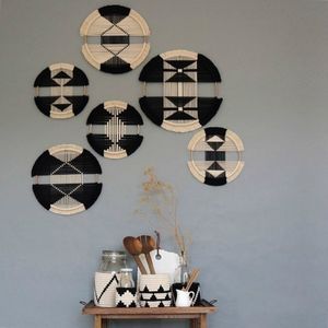 Creative Macrame Wall Hanging Cotton Woven Round Tapestry Combinatie Restaurant Hoofdeinde Boho Decor Y200324