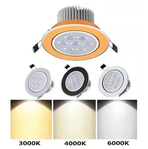 9w 12w 15w 21w Recessed downlight led ceiling lamp Dimmable 220v 110v Warm /Natur/Cold White Epistar Led downlights Spot light