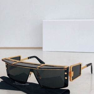 Occhiali da sole da uomo o da donna firmati BPS-127A Ultima tendenza della moda Occhiali da sole da uomo UV400 con paralume nero e oro Guida per le vacanze Alta qualità con scatola