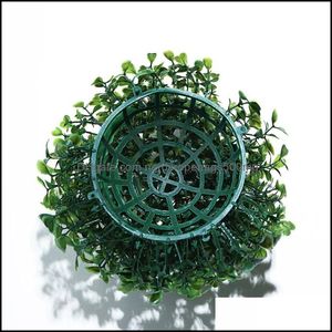 Decorative Flowers Wreaths Festive Party Supplies Home Garden Artificial Grass Topiary Ball PlantsHanging Plants Wedding Decor Front Porc