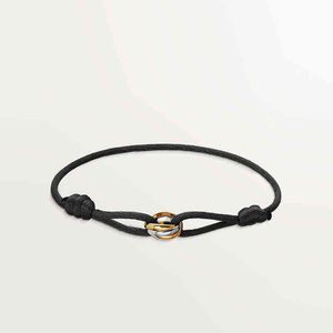 Bracciale in tessuto Braccialetti di design Gioielli di lusso Bracciale da donna Classico Lega di acciaio al titanio placcato oro Artigianato Oro / Argento / Rosa Non sbiadisce mai H220418