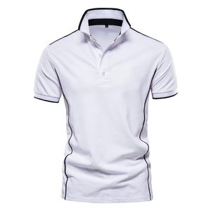 Men's Polos Summer Causl Style Social Business Shirts Men Short Sleeved Men's Pure White T Mens Tops ClothingMen's Men'sMen's