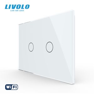 Livolo Au US Standard Smart WiFi Wall Touch Switch Wireless Intelligent Control Light Switch 2 Gang 1 Way App Google Home Aleax