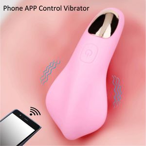 Sexig laddningsbar telefonapp trådlös fjärrkontroll vibrator 20 hastigheter bärbara C -strängbyxor vibrerande ägg leksak för kvinnor