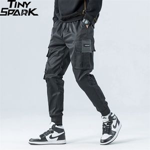 Hip Hop Kargo Pantolon Streetwear Erkekler Harajuku Joggers Hiphop Swag Ribbion Harem Cepler Yaz Sonbahar Pantolon 220330