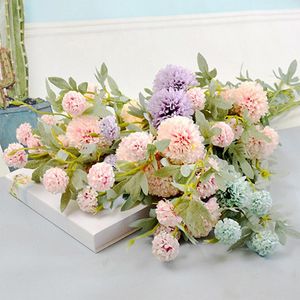 Decorative Flowers & Wreaths 2pc Silk Hydrangea Wedding Car Christmas Decorations Vase For Home Scrapbooking Artificial PlantsDecorative