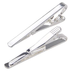 Simple Tie Clips Business Suits Shirt Necktie Tie Bar Clasps Silver Fashion Jewelry for Men Will and Sandy Drop Ship B0726G02