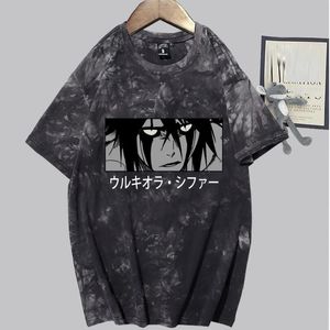 Men's T-Shirts Japanese Anime Bleach Ichigo Men Kawaii Cartoon Harajuku Streetwear Manga Zaraki Kenpachi Graphic T Shirt Male