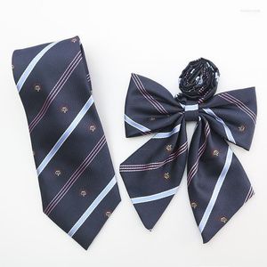 Fliegen Muster Bowtie Casual Krawatte Für Frauen Uniform Schmetterling Knoten Mädchen JK Krawatte Kinder Bowties Hals Tragen Emel22