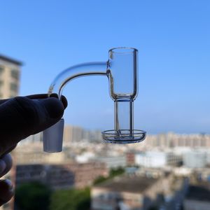 Düz üst Kuvars Banger Bong Nargile Duman Aksesuar 2mm Duvar 10mm 14mm 18mm Erkek 20mm OD 45 90 Derece Vakum Çivi Cam Bongs Dab Rigs Su Borusu