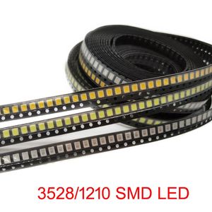 Light Beads 100pcs Super Bright 3528 1210 SMD LED Red/Green/Blue/Yellow/White Diode 3.5 2.8 1.9mmLight