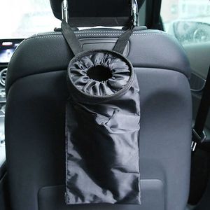 Tragbare Auto Sitz Zurück Müll Tasche Auto Mülleimer Auslaufsicher Staub Halter Fall Box Auto Styling Oxford Tuch