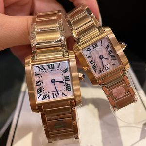 여자 시계 석영 시계 망 손목 시계 다이아몬드 커플 손목 시계 30mm 및 25mm 스테인레스 스틸 스트랩 디자인