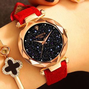 Wristwatches Fashion Women Watches 2022 Sell Star Sky Dial Clock Luxury Rose Gold Women's Bracelet Quartz Wrist DropWristwatches Wristwa