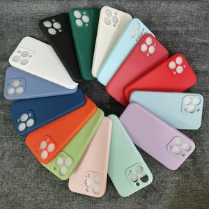 Colhas doces Matte Soft TPU Silicone à prova de choques de telefone para iPhone