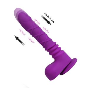 Adult Massager Xise Buck Thrusting Vibrator with Remote Control Toys for Women Automatic Retractable Masturbation