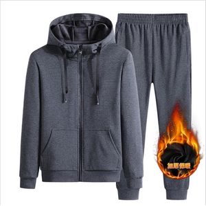 Kış Erkekler Sıradan Takip Seti Hoodiespants Sport Suits Erkek Sweatshirt Hoodies Erkek Giyim Setleri Sports Giyim 201210