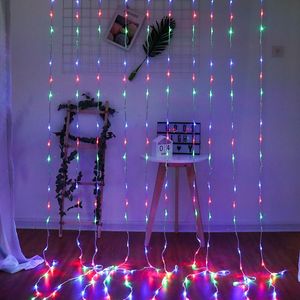 Corde 3X2M Meteor Shower Rain Led Lights String Indoor Outdoor Christmas Wedding Curtain Icicle Waterfall Fairy GarlandLED