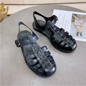 2022 Luxury Woman Roman rubber sandals new top quality Sandy beach slippers Flat Comfort Beach Slide Sexy Lady Scuffs Shoes size 36-45