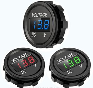 Waterproof Car Voltmeter Gauge LED Display DC 12V 24V Digital Volt Meter For Motorcycle Waterwheel Voltmeter