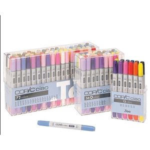 Ciao Markers Set Art Markers Alcohol-Based Twin Tip Japan 210226