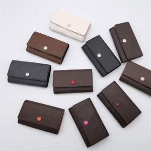 designer key pouch keys wallet High quality brand women men classic 6 key holder luxury keychain with box