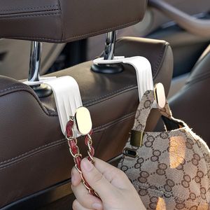Wholesale hooks for back of car seat resale online - Hooks Car Seat Back Hanger Headrest Mount Storage Holder Creative Decoration Hook
