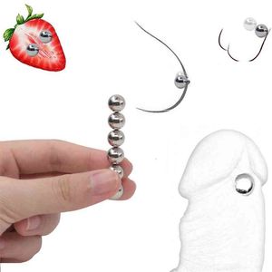 Sex toy toys masager Vibrator Toys Penis Cock Massager Large Metal Strong Magnetic Breast Beads Nipple Clamps Clips Ring Ball Lock Stretcher 11LD