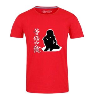 Erkek Tişörtler High-Q Unisex Anime Fullmetal Alchemist Pamuk T-Shirt Tee O-Beck Sıradan Alphonse Edward Elric Red T Shirt Tişört