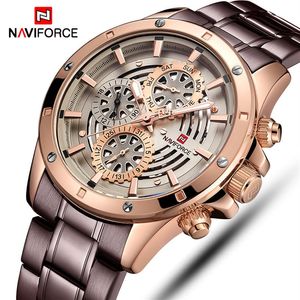 Naviforce Mens Sports Watches top luxemerk mannen mode casual kwarts 24 uur date pols horloge man militaire waterdichte klok2091