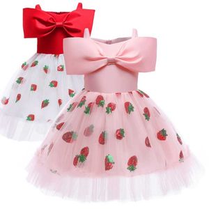 Vestido de garoto da menina para festa cerimônia de casamento flor vestido elegante princesa menina vestido 2-10y vestuário de criança bonito vestido de baile