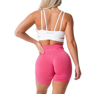 Шорты бесшовные Pro Spandex Женщина Fitness Elastic Hepable Hip Lifting Leisure Sports Rouge 2256522