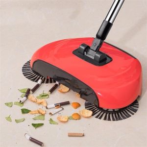 Zamiatarki ze stali nierdzewnej Ręcznie Push Sweeping Maszyna Typ Push Ręcznie Push Magic Miotła Zegarki Dustpan Household Cleaning Narzędzia 220408