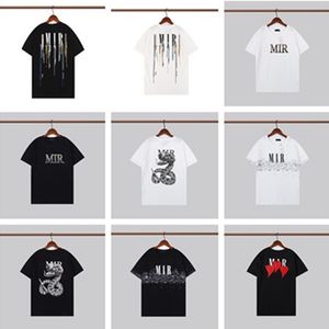 AMIRI NEW Mens Womens Designer T shirts Impresso Moda Homem T shirt Casual de Algodão Manga Curta Luxo Hip Hop Streetwear Camisetas