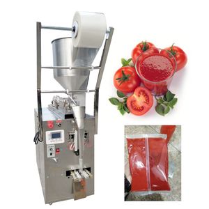 Zeytinyağı için Paketleme Makinesi Yapıştır Chili Sos Bal ketçap fıstık ezmesi pnömatik çok fonksiyonlu macun sıvı paketleme torbası üreticisi makine 110V 220V