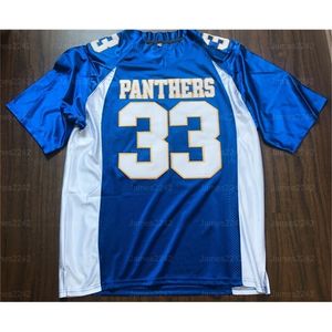 Nikivip Tim Riggins #33 Friday Night Lights Paanthers Movie Men Football Jersey All Sitched Blue S-3XL عالية الجودة