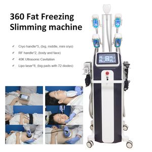Ny 360 Cryo Cryotherapy Vakuum Slimming Kavitation Fett Frysning Cryolipolys Body Contour Lipolaser Slim Machine