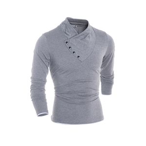 Mens Topps Cotton V Neck Long Sleeve T Shirt Men 201116