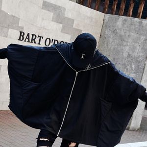 Parka in piumino da uomo Giacca di marca Fasion Streetwear Inverno Allentato Taglia grande Personalità scura Oversize Alternativa manica a pipistrello Cotone ParkasMe