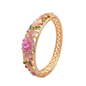 Bangle Bracelet Cloisonne Ethnic Style Hollow Female Wide Fashion Mixed BatchBangle