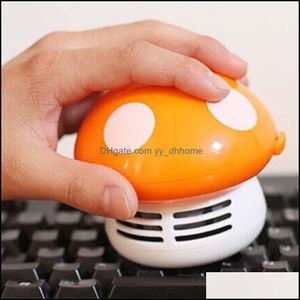 Other Household Sundries Home Garden Cleaner 6 Colors Cute Mini Mushroom Corner Desk Table Dust Vacuum For Car Computer Sweeper Drop Deliv